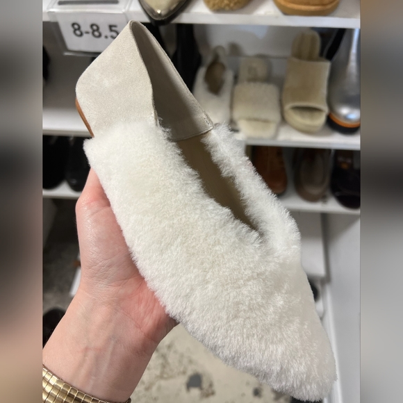 Studio Amelia Babouche pointy furry slippers, New without box - Picture 2 of 2